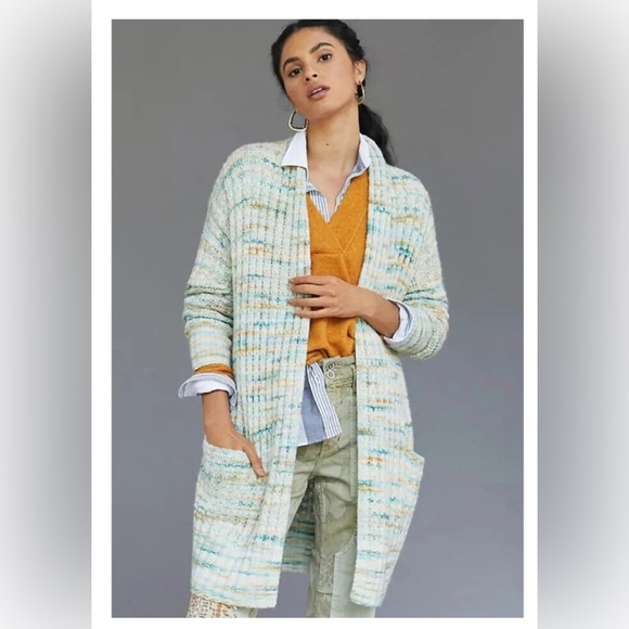 Anthropologie Cardigan Multi-Colored Size LARGE - Picture 9 of 9